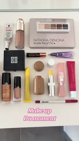 | Make up 🌺 . Hello Voici mes produits make up du moment:  Teint @Erborian France cc crème @Kosas concealer @Sephora Collection  fixateur @Rare Beauty contour  @Armani beauty fluide embellisseur éclat @rhode skin  pocket blush Sprinkle @Givenchy Beauty poudre Yeux @urban decay primer potion armanybeauty eyes tint @Natasha Denona palette et mini sculpt @Charlotte Tilbury mascara  lèvres 👄 @Maybelline France lifter glaze Rhode peptide lip tint en teinte lemontini @Summer Fridays lip butter pink guava @pradabeauty  lip balm banana yellow  @Glossier ,le lip line en teinte Bit ~  vous connaissez certains produits ? -————————- Certains produits ont été offerts  #eyeshadow#peptide #rhodeliptint#summergmakeups#summerglipsticks#summerglippies #beautycontentcreator #beautyreel#makeupcontentcreator #makeupcommunity#juicylips #summerfriday #pinklipgloss #juicylips #lipbalmlover #lippies#sabrinacarpenter #prada#pradalipbalm#PradaBeauty