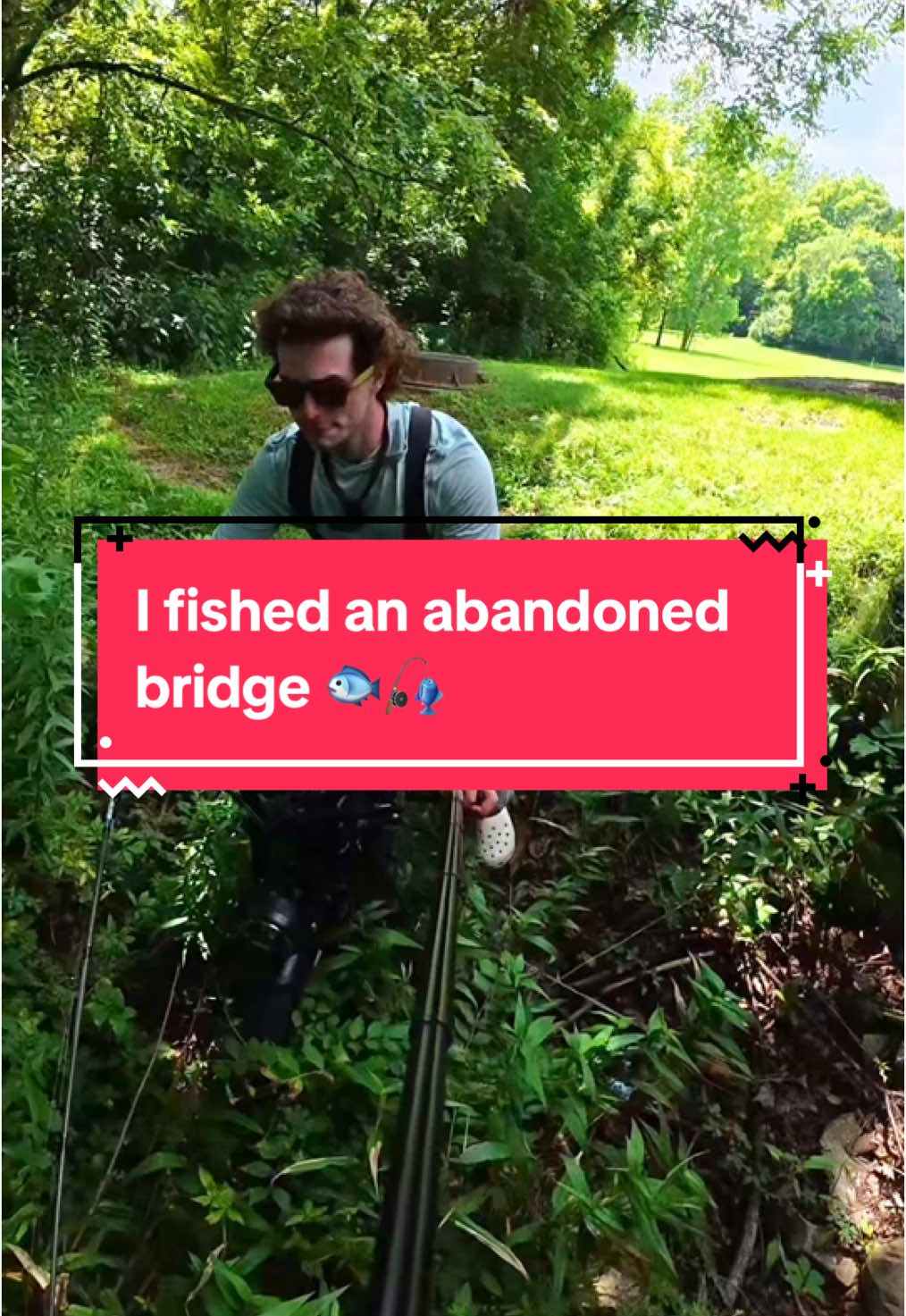 I Fished an Abandoned Bridge 🐟🎣 #fishing #fishingvideos 