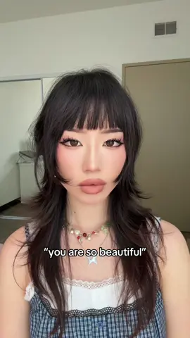 comparison is the thief of joy and if you ever feel down because of that just remember everything is fake!! trend: “it gets worse with every frame” #trend #makeup #hair #bangs #piumeimei 