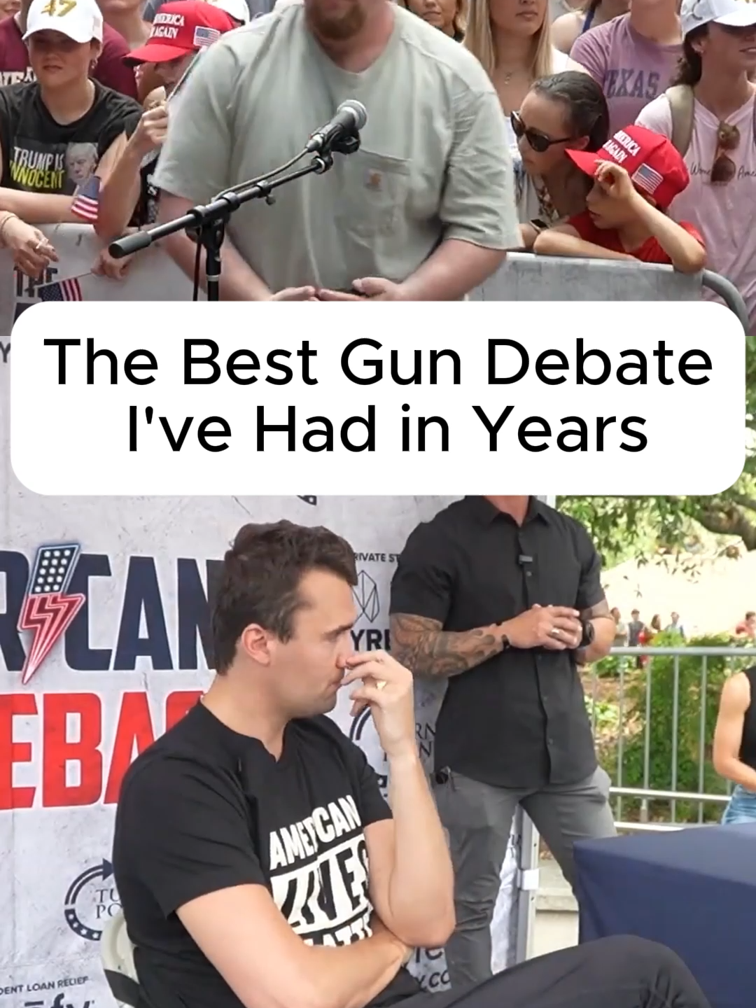 I've known people who were against gun ownership until they were in a situation where their wish they had one.  Then their view changed#charliekirk #Charlie #universityoftennessee #abortionrights #turningpointusa🇺🇸