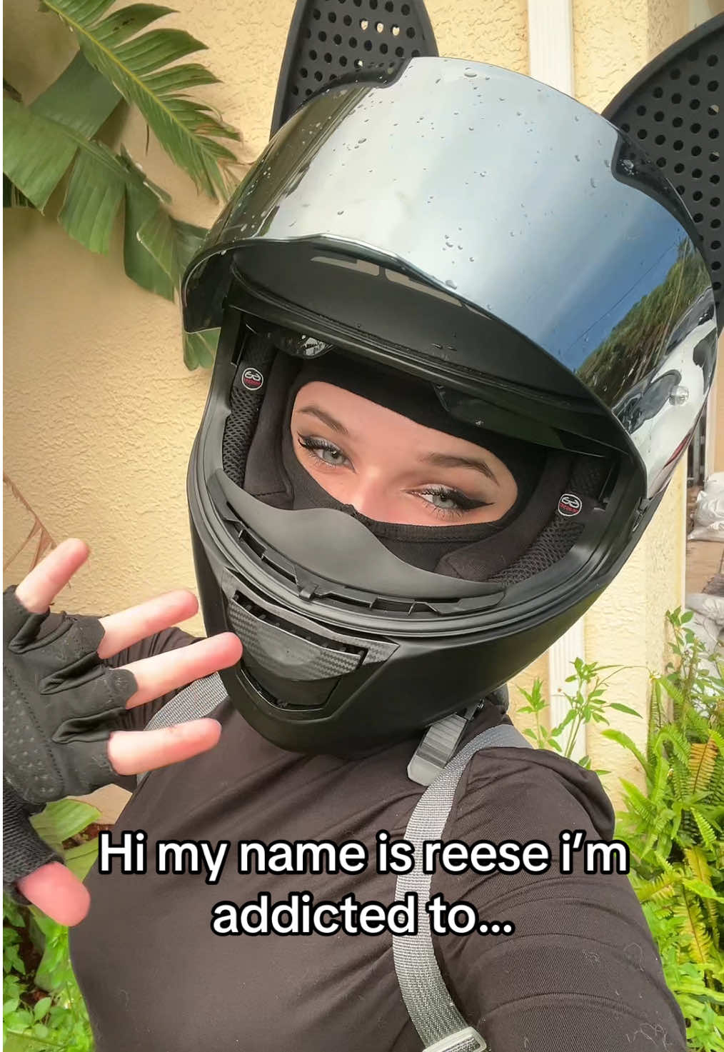 i also love video games & music 🎶. #motorcycle #motogirl #bikergirl #gothtok #BookTok #fyp #grom #cathelmet #supra #supramk5 