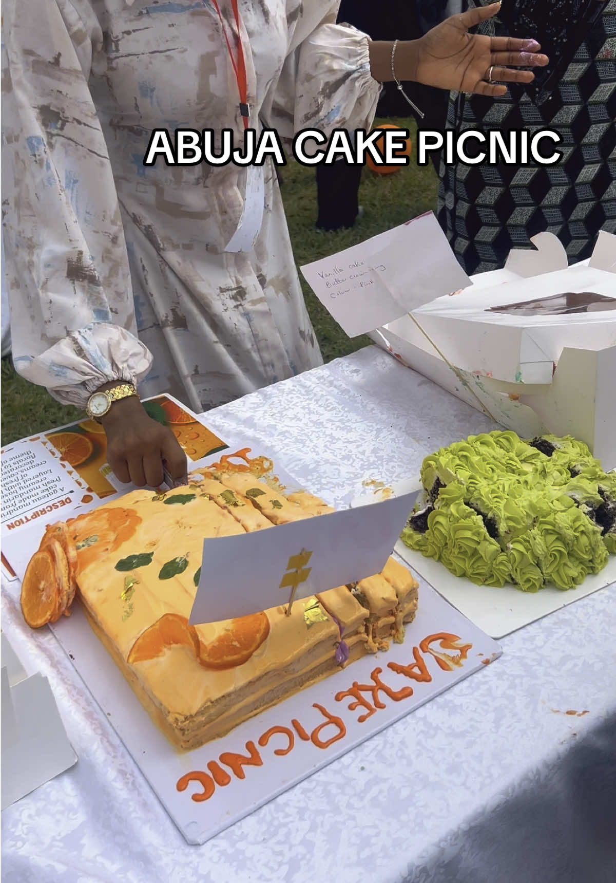 Had fun at the Abuja cake picnic.. I just wish I had more cakes 🤩 would you like to go for this??? #fyp#tiktok#abujacakepicnic#cakepicnic#abuja#picnic 