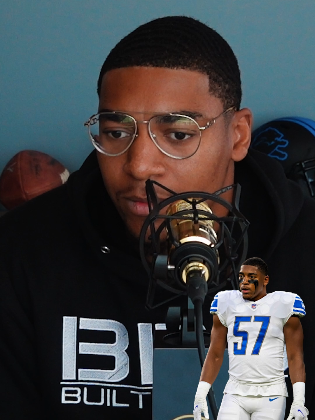 Anthony Pittman shares story from his childhood. @detroitlions  #FYP #podcast #atthepodium #athlete #footballedit #nflfootball #onepride #lions