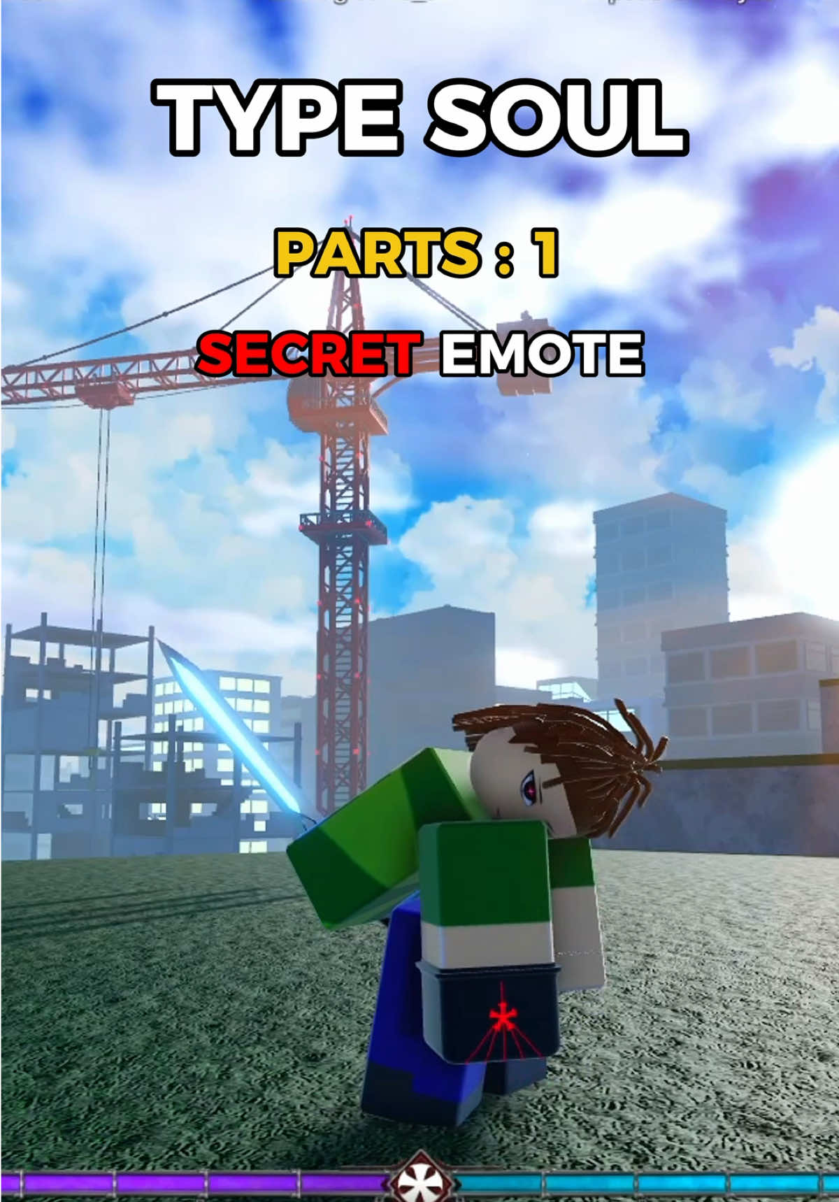 Secret Emote Type soul #typesoul #setro #bleach #quincy #shinigami #robloxgames 