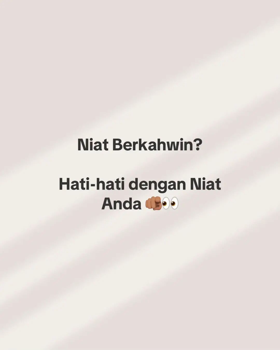 Ramai fikir kahwin tu penyelesaian semua masalah. Hakikatnya… kalau niat tak betul, majlis mungkin meriah tapi hati tak bahagia. #rumahtangga #persediaankahwin #tipskahwin 