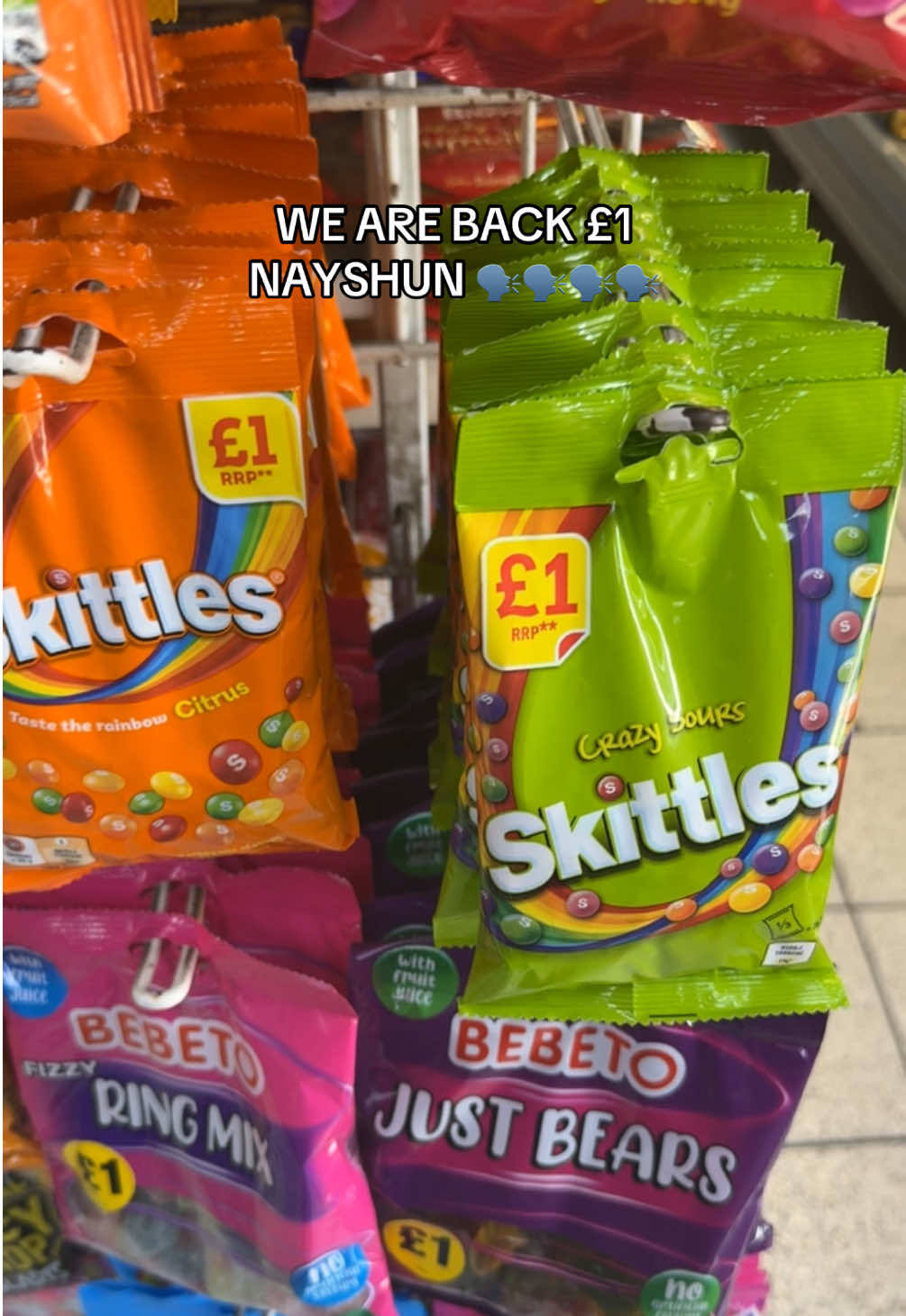 THE COST OF LIVING CRISIS IS EASING 🗣️🗣️🗣️🗣️🗣️🗣️🗣️ #fyp #foryou #viral #viralvideo #funny #relatable #skittles #sweets #1pound #costofliving #cossylivs #economiccrisis #cheap #cornershop #weareback #weresoback 