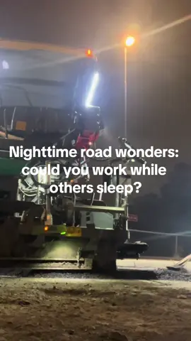 Working at night so you can drive smoothly tomorrow. Could you do this? #RoadConstruction #NightShift #AsphaltPaving #Infrastructure #ConstructionLife #RoadWork #HeavyMachinery #PavingTheWay #NightWork #CivilEngineering #Anlegg #NaktinisDarbas