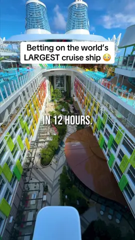 We’re in a city…floating on water…in the ocean…mind blown 🤝 #cruise #cruiseship #royalcaribbean #staroftheseas #ocean #iconoftheseas #ship 