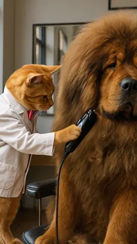 He asked for a little trim 😹✂️ #meow #cats #funny #viralmews 