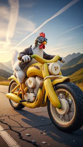 Chicken and banana funny short #banana #chicken #chickenbanana 