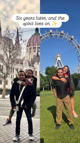 Six years apart between the 2 photos,but same energy, same soul ✨️ #travel #traveling #travellife #trip #trips #traveltricks #travelhacks #traveladdict #travelphotography #travelinspiration #travelgoal #travelfun #travelstories #travelcouple 