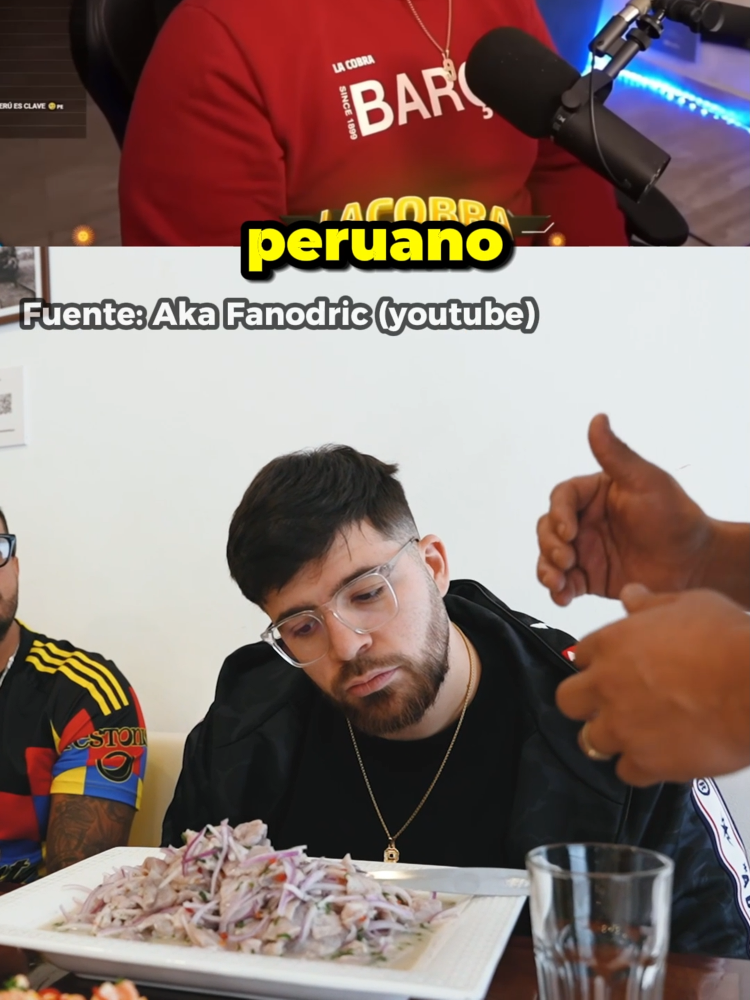 La cobra prueba comida peruana con Fanodric #fanodric #akafandoric #peru🇵🇪 #lacobra #lacobraaa #peru🇵🇪 #comidaperuana
