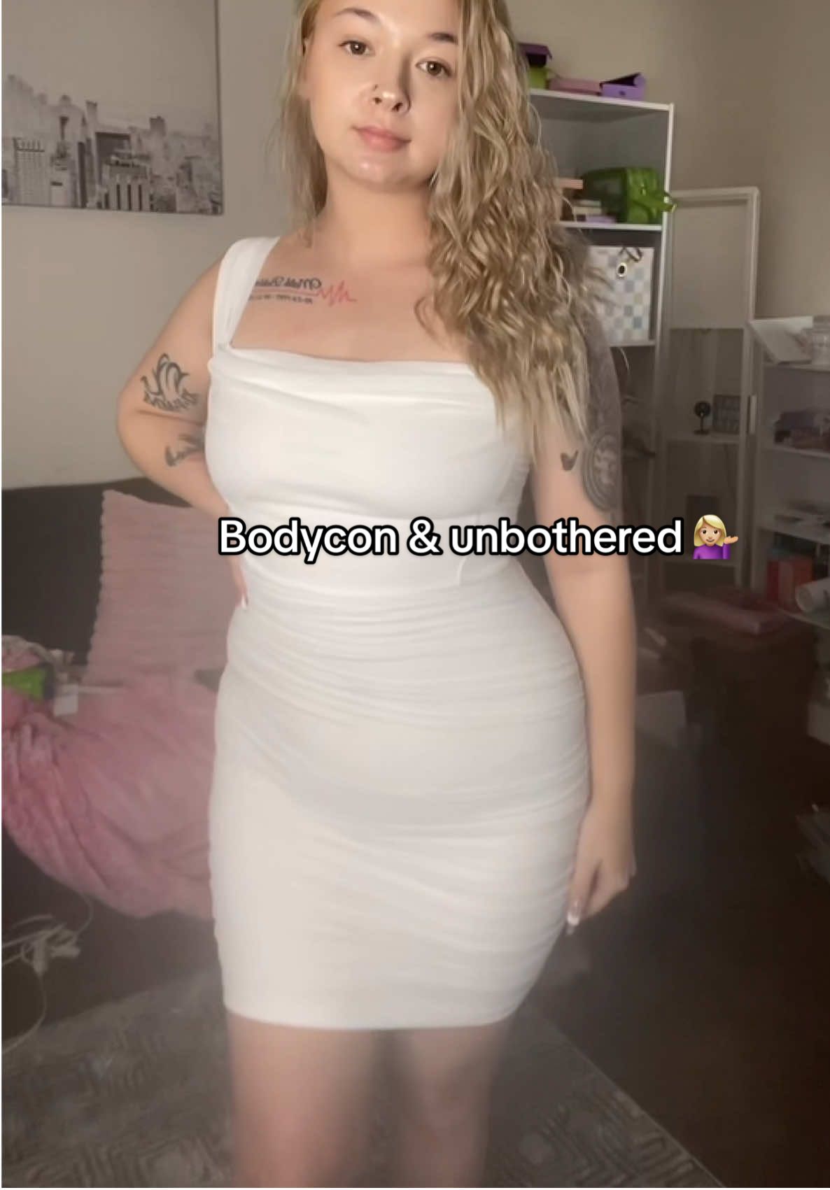 Serving curves & confidence 🤍✨ #WhiteDress #OOTD #OutfitInspo #DressStyle #ChicAndSimple #StyleGoals #OOTDInspo #DressVibes #BodyconDress #SleekStyle #StyleInspo #WardrobeGoals #ClassyAndCute #OutfitGoals #StyleInspiration #MinimalChic #LookGoodFeelGood #OOTDFashion #DressObsessed #stylediaries 