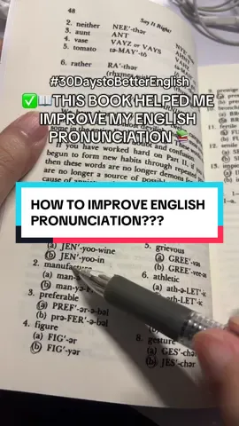 Need help in inproving your English for your exams, conversation, or just simply improving on yourself? Read 30 Days to Better English and see the difference in your vocabulary, spelling, and pronunciation #30daystobetterenglish #improveenglish #englishlesson #beginnerenglish #englishpronunciation #commonenglisherrors 