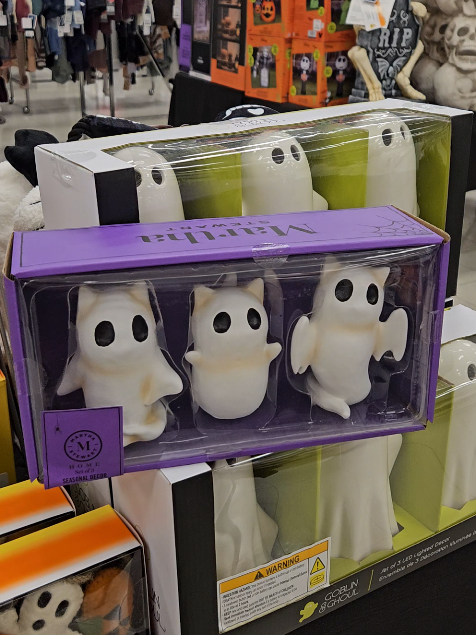 Found the Maratha Stewart ghost cats @Marshalls #marthastewart #ghost #cats #halloween 