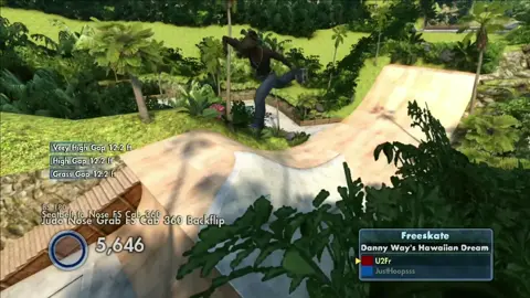 Old 3 pop fail cuz I repeated 😭 #skate3 #skating #fyp #trickline #tricklining 