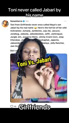 Toni never called Jabari by his name. #girlfriends #jabari #toni #tvshow #greenscreen #TikTokRewards #fenamterra
