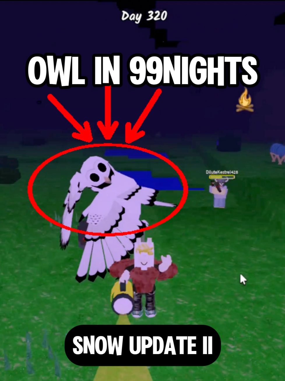 99NIGHTS in the Forest OWL is Here!🦉👀❗NEW UPDATE SNOW2 #99NightsInTheForest #99NightsTips #ForestSecrets#RobloxAdventure #RobloxGames #FunGamesOnRoblox#99NightsRoblox #99NightsInTheForestRoblox #99NightsGameplay