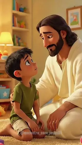 Jesus, porque quando alguém que a gente ama vai embora, parece que um pedaço da gente vai junto? #JesusEOmenino #HistóriaQueToca #igrejacatólica #igrejaevangélica #Fé #PalavraDoDia #DiálogoComDeus #MensagemDeEsperança #tiktokcristão 