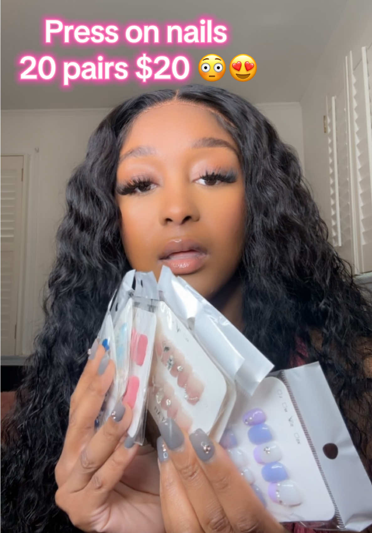 20 pairs of press on nails for this price is insane 😍💗 grab yall a box #pressonnails #pressons #pressonnailset #handmadenails #nailsathome #nailscheck 