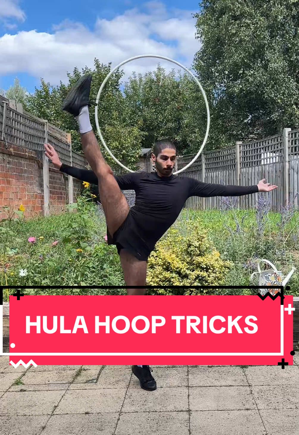 Been working on my hoop technique as my cardio lol #rhythmicgymnastics #hulahoop #gymnastics 