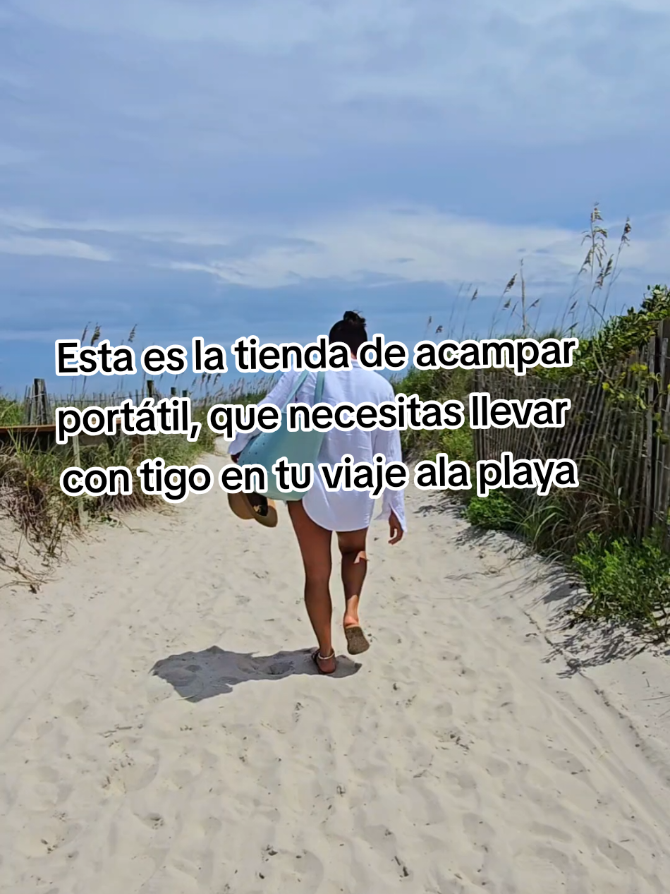 Tienda de acampar portátil para la playa. #canopy #tiendadecampaña #playa #recomendaciones #compras #tiktokshop #recomendation 