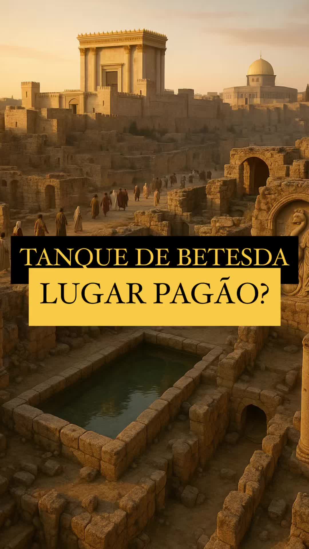 📜 O Tanque de Betesda era mesmo um lugar sagrado? Ou um templo pagão disfarçado dentro de Jerusalém? 🪬 Arqueólogos encontraram ali vestígios de culto ao deus Asclépio, símbolo da serpente, da cura pagã e da superstição. 📖 E aquele trecho do “anjo que agitava as águas”? Nem sequer existia nos manuscritos mais antigos… foi adicionado depois. 🚫 Enquanto o Templo de Hashem exigia pureza e obediência à Torá, ali do lado, um centro pagão prometia cura mágica por ordem de um “deus médico”. ❗Será que você está buscando cura... em um lugar que o próprio D’us condenaria? 👇 Comenta aqui: Você já tinha ouvido falar disso? Quantas “curas” modernas você acha que também escondem idolatria? #palavradedeus #bíblia #evangelho #fé #biblia #salvação #amor #verdades #teologia #tanach #mentira #religião #torá #judaísmo #original #patriciaalvesensina