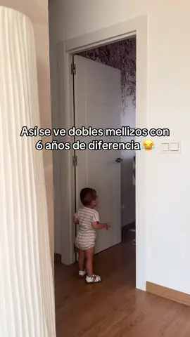 Y es las mellizas no dejan que Jose y Hugo entren en habitación , los mellizos están deseando entrar a desarmarlo todo 😂
