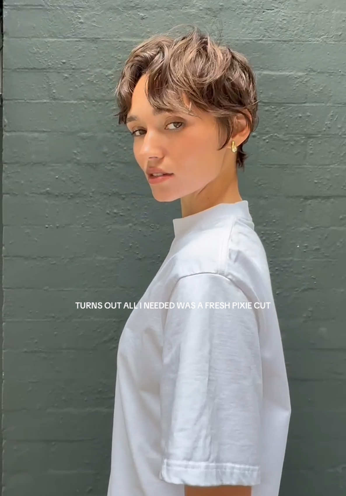 Courtesy of @Jake Unger ✂️ #shorthair #london #uk #fyp #pixie #pixiecut #model 