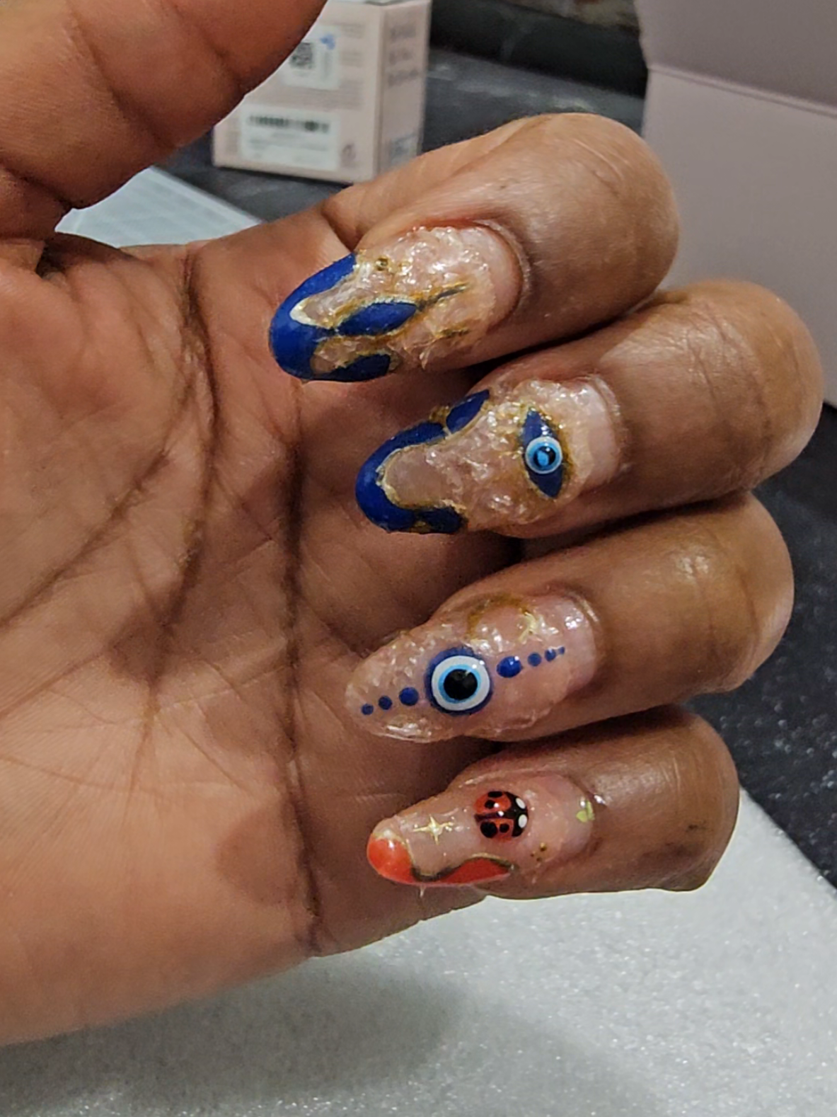 sad to see these #nails go #nailart #nailsoftiktok 