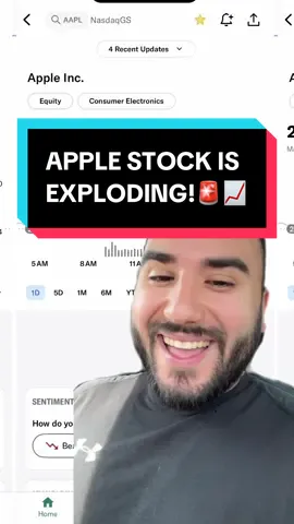 APPLE STOCK IS EXPLODING! TIME TO BUY!?🤔 #apple #aapl #applestock #money #finance #business #timcook #invest #investing #applechina