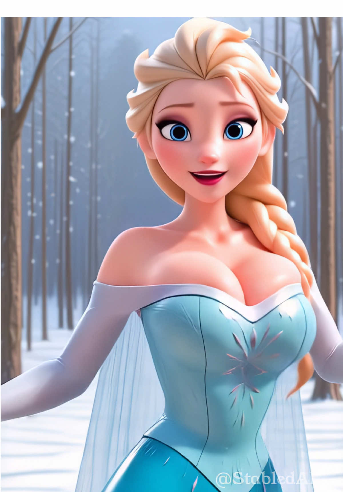 Elsa #elsa #dance #frozen #disney #cartoon #anime #edit 