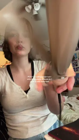 I’m actually abt to go shit #fyp #fypシ #curlinghair #pov #ihavetoshit #asmr #hairasmr #curlinghairtutorial #relatable 