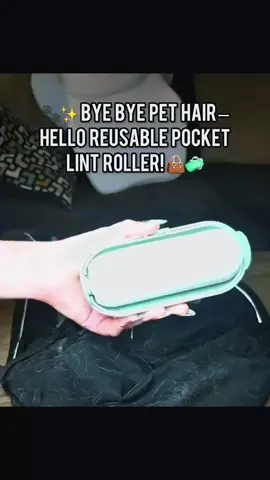 ♻️🐾 Tired of pet hair & crumbs? This reusable lint roller is cute, compact, and goes anywhere with you 👜✨ Click the link above to grab yours! 🧼 #ReusableLintRoller #PetHairRemover #CarCleaning #HomeHacks #TravelEssentials #PetOwners #CleaningHack #TikTokMadeMeBuyIt #SmallSpaceLiving #OnTheGoCleaning 