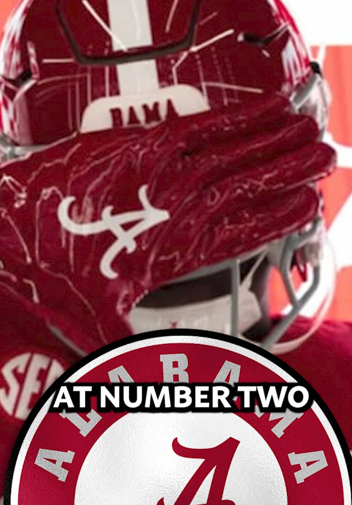 Alabama No. 2👀 #fyp #viral #football #footballtiktok #college #CollegeFootball #alabama #bama #rolltide #rivals 