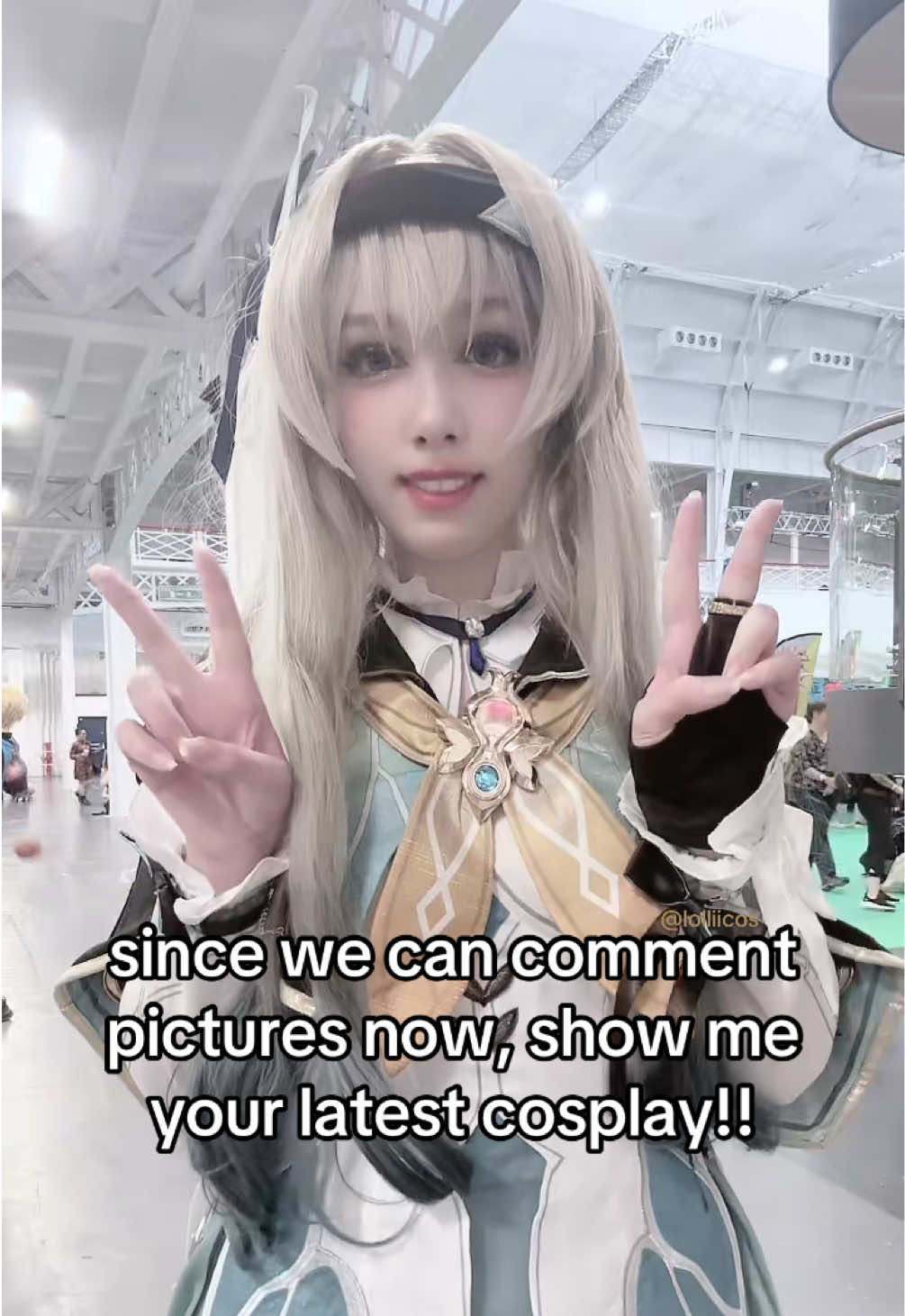 let me see how gorgeous u all are 🤩🤩 filmed at @hyperjapanofficial 🩵 #firefly #fireflycosplay #HonkaiStarRail #honkaistarrailcosplay #lolliicos 