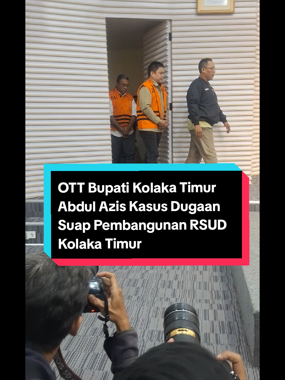 Tersangka OTT KPK Kasus Suap Pembangunan RSUD, Bupati Kolaka Timur Abdul Azis di KPK, Sabtu (9/8/2025).#KPK #KolakaTimur #BupatiKolakaTimur 