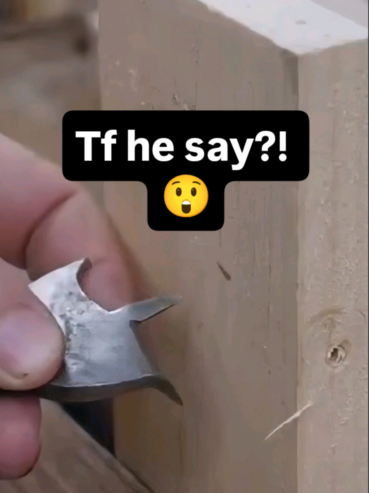 😲False alarm... or was it? 🤔😂  #drill #drillbit #drilling #powertools #homeimprovements #DIY #tf #hellnaw #bruh #falsealarm #trump 