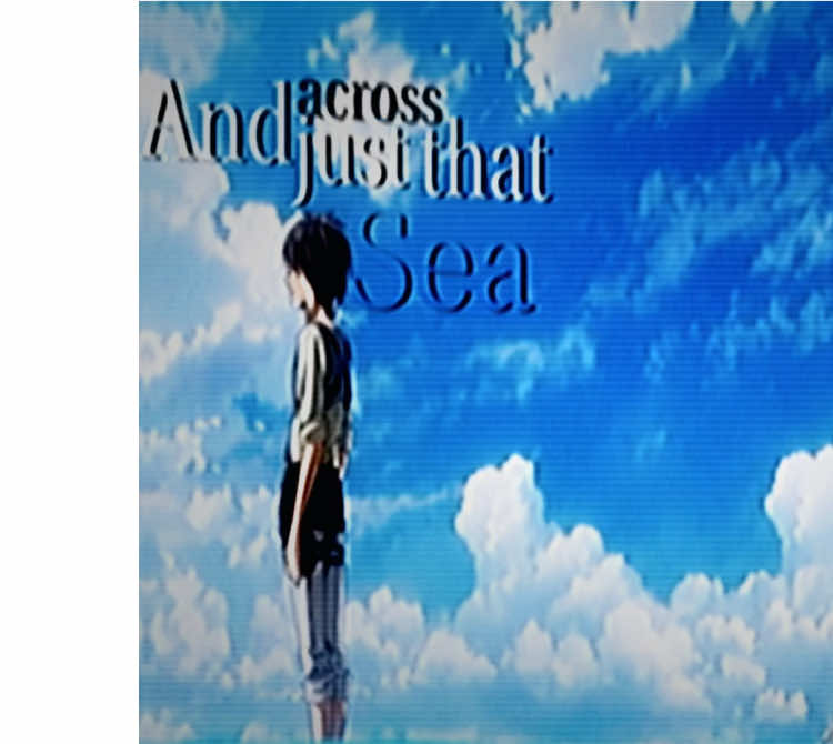 And just across that sea freedom’s waiting#atackontitan #aot#anime#viral#mediatol#targetaudience #foryoupage#animeedit  