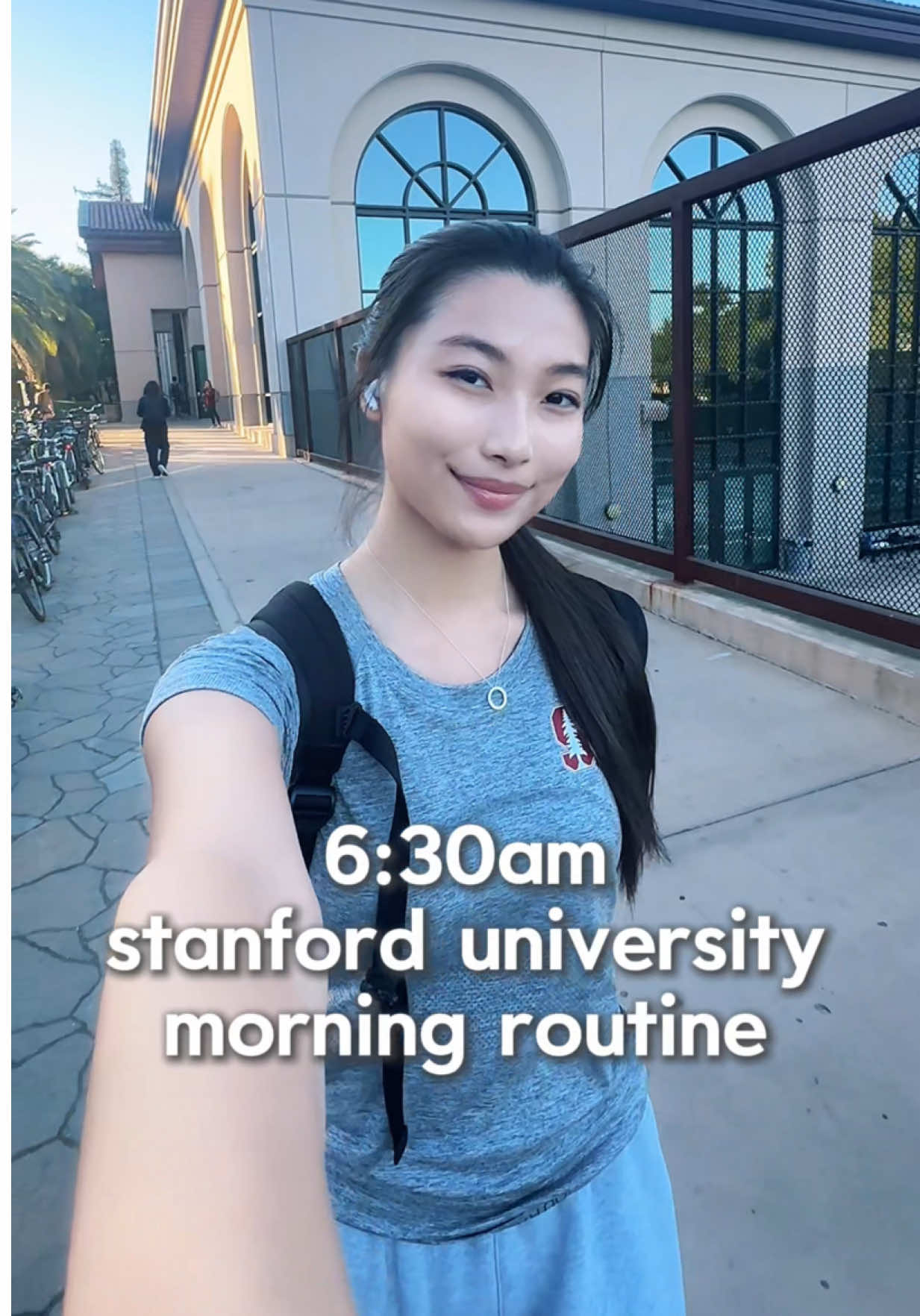 6:30am stanford university morning routine 💫 fyi new members get Prime for Young Adults at no cost for 6 months! #college #study #Vlog #healthylifestyle #primepartner @Amazon ad
