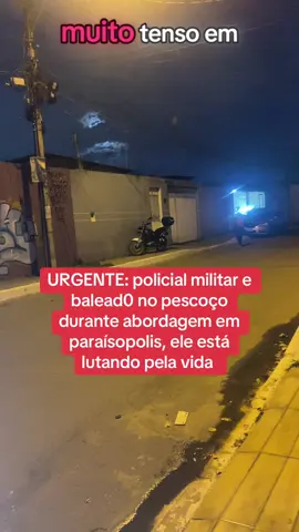 #noticias URGENTE: policial militar e balead0 no pescoço durante abordagem em paraísopolis, ele está lutando pela vida. Vídeo simulado 