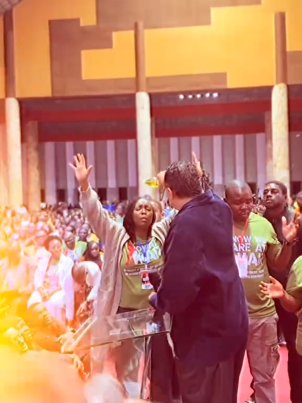 The presence of God is filling the hall this final night! We can feel the presence of angels! Thank you Jesus for visiting our conference! #GTWC2025 #DagHewardMills #GiveThyselfWholly #Anagkazo #MegaChurch 
