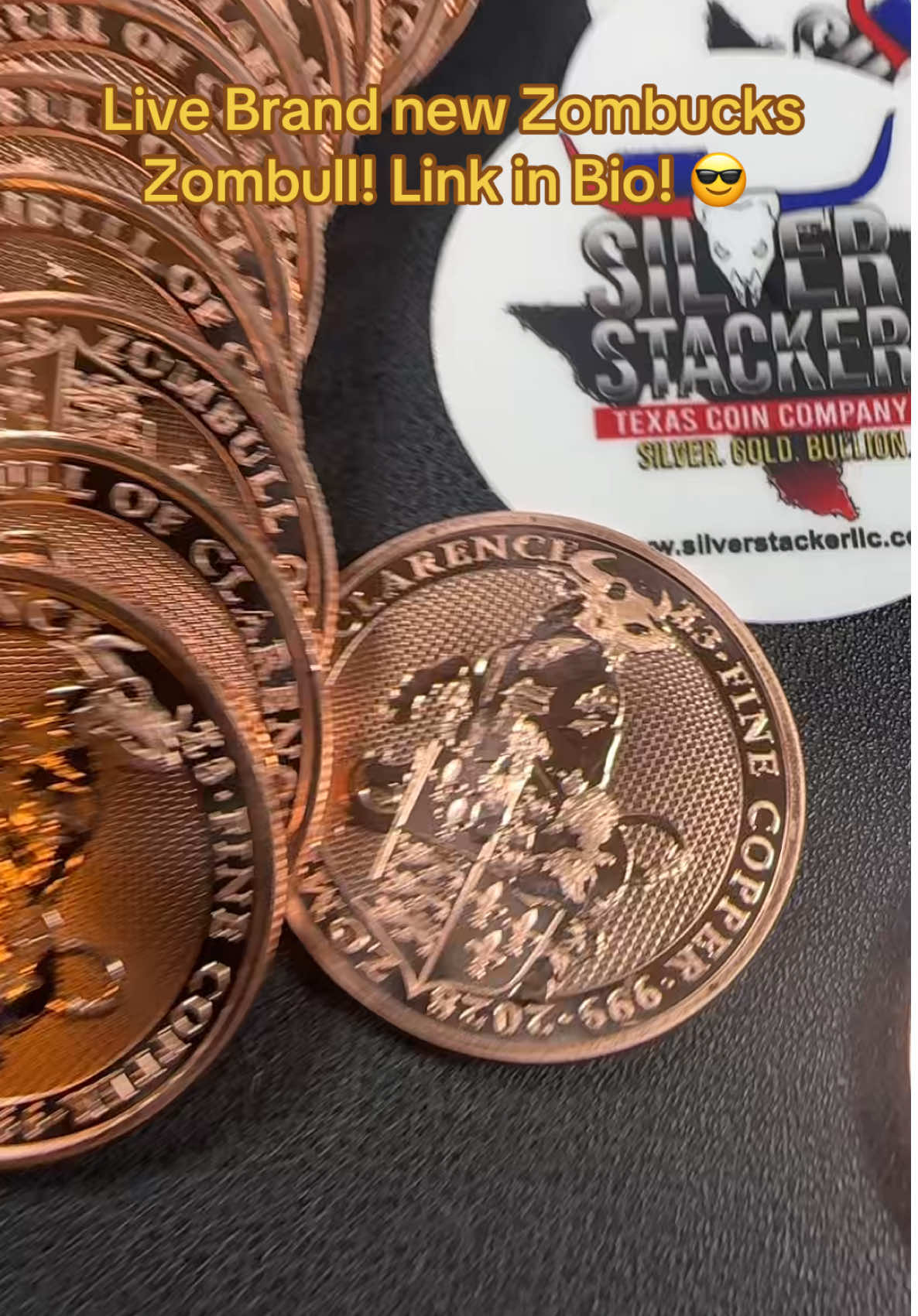 Brand new Zombucks Zombull live on the website. Link in my Linktree! #SilverStackerLLC #preciousmetals #coinfamily #coinshop #coinfamtiktok #bullion #website 