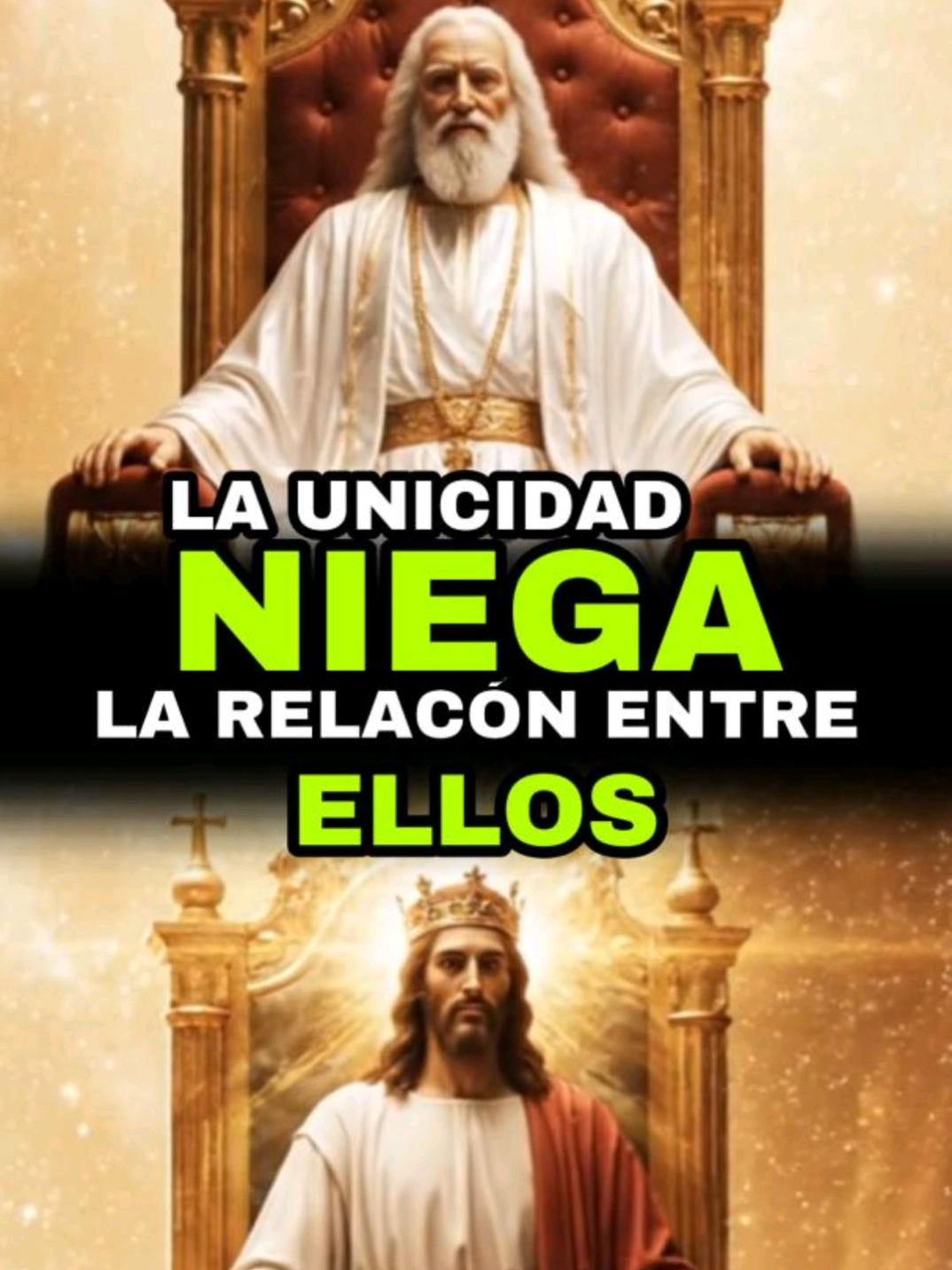 🚫 La UNICIDAD rompe la RELACIÓN entre Jesús y el Padre 😱 #trinidad #jesus #dios #unicidad #biblia 