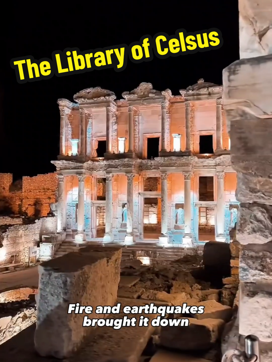 The Library of Celsus in Ephesus #history #ephesus #engineering 