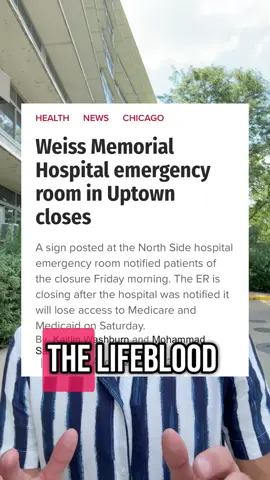 🚨 Weiss Hospital’s ER just closed even though thousands of our neighbors depend on it. Private equity and Dr. Manoj Prasad ran this safety-net hospital like a profit machine and let it collapse. This is what happens when health care prioritizes profit over patient care. ✍️ Sign the petition in our bio to demand Weiss stay open or be handed to an organization that will serve the public.