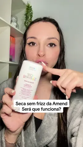 Seca sem frizz da Amend será que funciona??? 🤔 #secasemfrizz #tiktokshopchegou #tiktokshop 