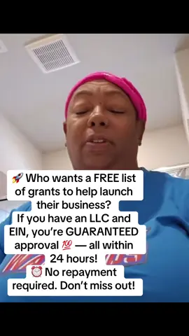 🚀 Who wants a FREE list of grants to help launch their business? If you have an LLC and EIN, you’re GUARANTEED approval 💯 — all within 24 hours! ⏰ No repayment required. Don’t miss out! #v #viraltiktok #goviral #fyp #unitedstates #fyp #everyone #business #varil 