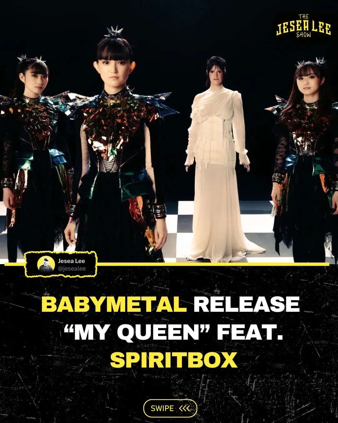 BABYMETAL has released a new single and music video featuring Spiritbox called “My Queen” The band’s new album “Metal Forth” is out today too! #babymetal #spiritbox #rock #metal #metalcore 