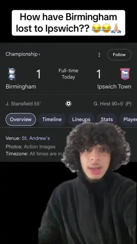 😳 #fyp #birminghamcity #ipswichtown #championship #footballtiktok 